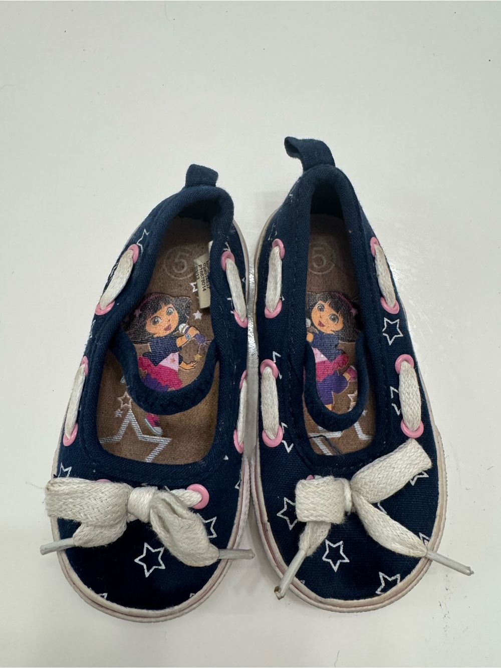 Nickelodeon Navy Girls Slip-On Shoes with Pink Accents